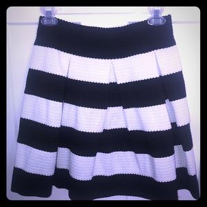 NWT Striped Flare Skirt